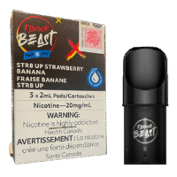 Flavour Beast Pod - Str8 Up Strawberry Banana Iced (3*2ML Pods)