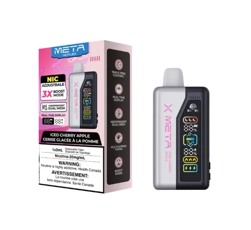 Meta Nicflex 40k 40000 Puffs Disposable Vape – Iced Cherry Apple