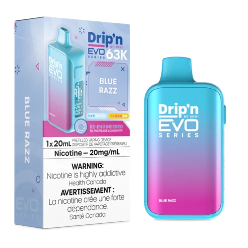 Drip'n EVO 63K Disposable Vape - Blue Razz