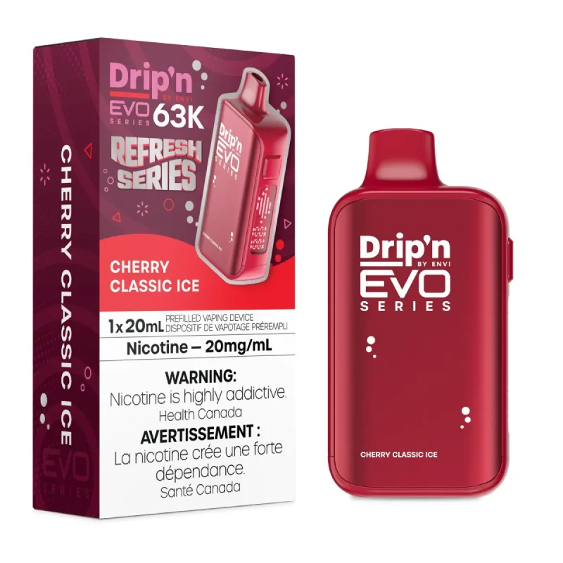 Drip'n EVO 63K Disposable Vape - Cherry Classic Ice