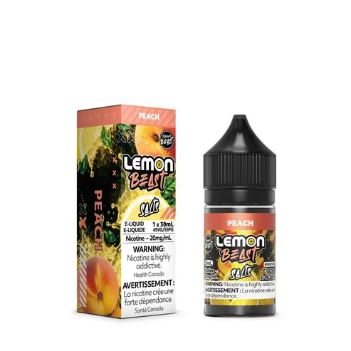 Flavour Beast Lemon Beast E-Liquid Nicotine Salt - Peach Lemon