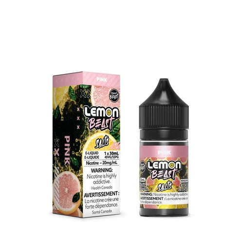 Flavour Beast Lemon Beast E-Liquid Nicotine Salt - Pink